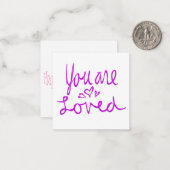 Carte De Correspondance Vous êtes amoureux Valentine (Devant/Arrière en situation)