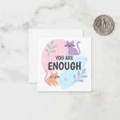 Carte De Correspondance Vous êtes assez chat Affirmation (Devant/Arrière en situation)