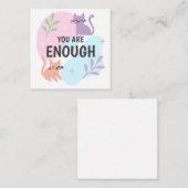 Carte De Correspondance Vous êtes assez chat Affirmation (Devant / Derrière)