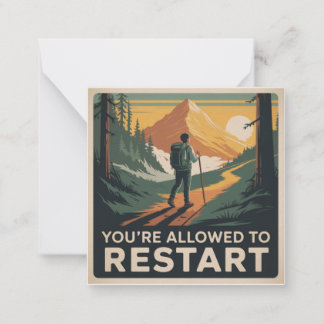 Carte De Correspondance Vous Êtes Autorisé À Recommencer