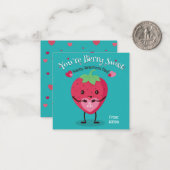 Carte De Correspondance Vous êtes Berry Sweet Valentine's Day Card (Devant/Arrière en situation)