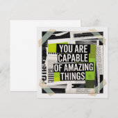 Carte De Correspondance Vous êtes capable de choses incroyables (Devant / Derrière)