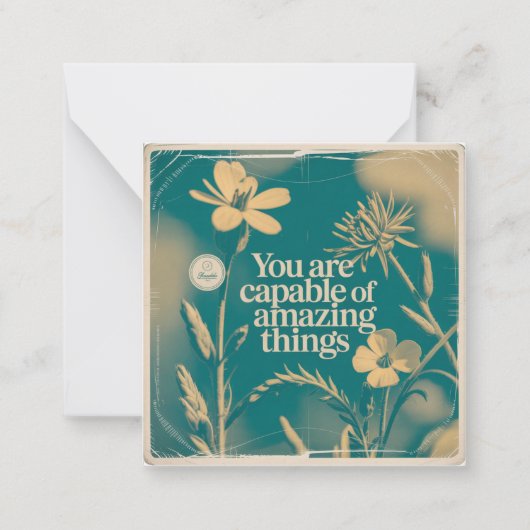 Carte De Correspondance Vous êtes capable de choses incroyables (Devant)