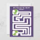 Carte De Correspondance Vous êtes Dino-Mite Dinosaur Classroom Valentine's (Dos)