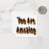 Carte De Correspondance Vous êtes Extraordinaire Abstrait (Devant/Arrière en situation)