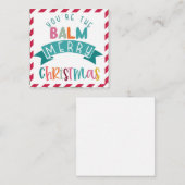 Carte De Correspondance vous êtes le baume cadeau de Noël joyeux (Devant / Derrière)