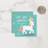 Carte De Correspondance Vous êtes Magical Unicorn Classroom Saint-Valentin (Devant/Arrière en situation)