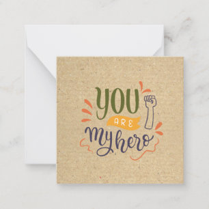 Carte De Correspondance Vous êtes mon héros !