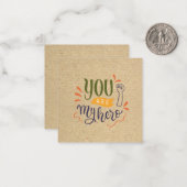 Carte De Correspondance Vous êtes mon héros ! (Devant/Arrière en situation)