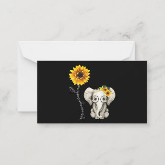 Carte De Correspondance Vous Êtes Mon Sunshine Hippie Sunflower Elephant