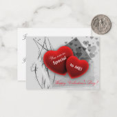 Carte De Correspondance Vous êtes si Spécial Valentine (Devant/Arrière en situation)