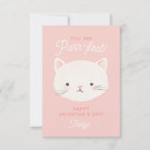Carte De Correspondance Vous êtes un chaton parfait pour la Saint-Valentin (Devant)