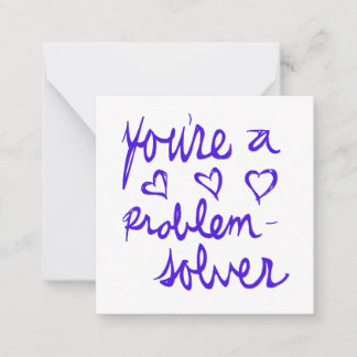 Carte De Correspondance Vous êtes un solveur de problèmes Valentine
