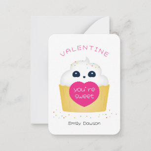 Carte De Correspondance Vous êtes une salle de classe de cupcake Valentine