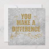 Carte De Correspondance Vous Faites Une Différence (Devant)