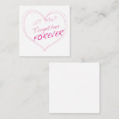 Carte De Correspondance Vous ? Moi? Ensemble pour toujours ? (Devant / Derrière)
