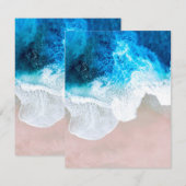 Carte De Correspondance Vue plage (Devant / Derrière)