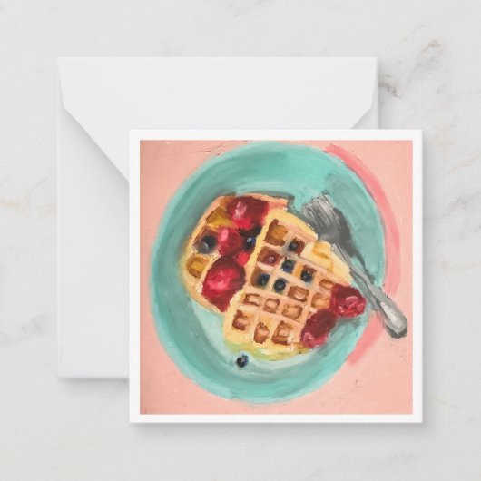 Carte De Correspondance Waffles and Berries (Devant)