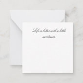 Carte De Correspondance Waffles and Berries (Dos)