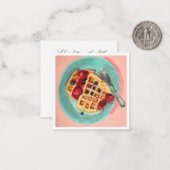 Carte De Correspondance Waffles and Berries (Devant/Arrière en situation)