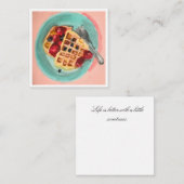 Carte De Correspondance Waffles and Berries (Devant / Derrière)