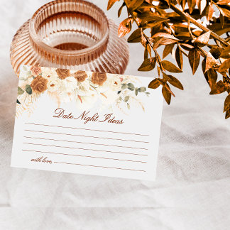 Carte De Correspondance Watercolor Terracotta Calla Lily Date Night Ideas 