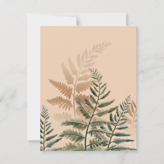 Carte De Correspondance Watercolor Trees 4 (Devant)