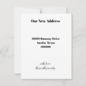 Carte De Correspondance We Have Moved to a New Home (Dos)