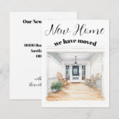 Carte De Correspondance We Have Moved to a New Home (Devant / Derrière)