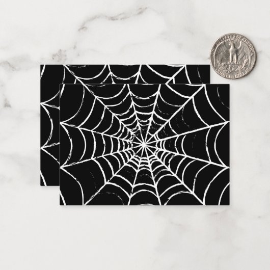 Carte De Correspondance Web sombre (Devant/Arrière en situation)