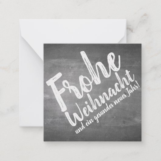 Carte De Correspondance Weihnachtsgrüße auf der Kreidetafel (Devant)