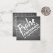 Carte De Correspondance Weihnachtsgrüße auf der Kreidetafel (Devant/Arrière en situation)