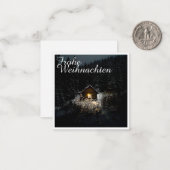 Carte De Correspondance Weihnachtsgrüße mit Hexenhaus (Devant/Arrière en situation)