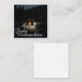 Carte De Correspondance Weihnachtsgrüße mit Hexenhaus (Devant / Derrière)