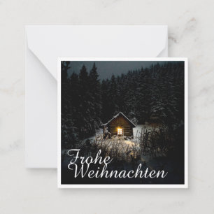 Carte De Correspondance Weihnachtsgrüße mit Hexenhaus