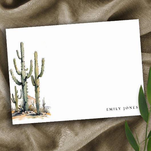 Carte De Correspondance Western Boho Cactus Mariage du paysage du désert