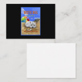 Carte De Correspondance Westie Dog Beach Life (Devant / Derrière)