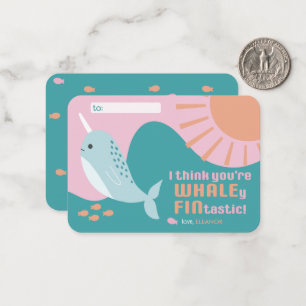 Carte De Correspondance Whaley Finstastic - Saint-Valentin pour la classe