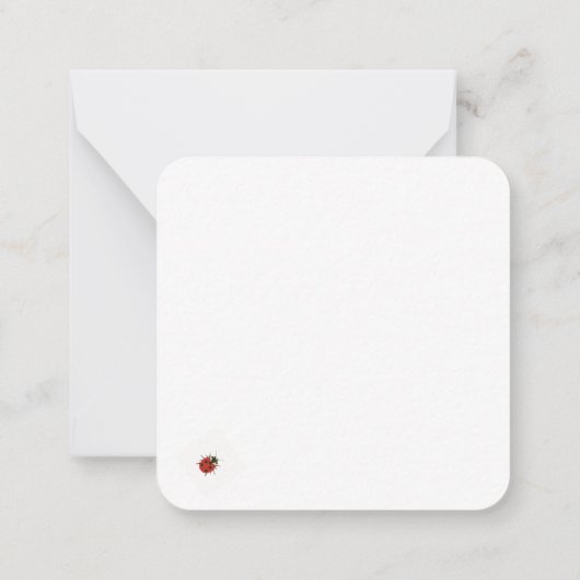 Carte De Correspondance Whimsical Ladybug Delight (Dos)