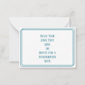 Carte De Correspondance Whimsical Pop Art "Hello" plat (Dos)