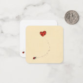 Carte De Correspondance Whisper doux Ladybug | Inspiré par la nature (Devant/Arrière en situation)