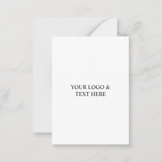 Carte De Correspondance White Personalized – Your Logo & Text Here (Devant)