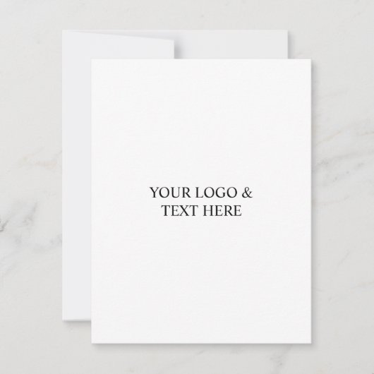 Carte De Correspondance White Personalized – Your Logo & Text Here (Devant)