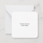 Carte De Correspondance White Personalized – Your Logo & Text Here (Devant)