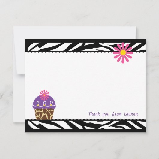 Carte De Correspondance Wild About Cupcakes Note Card (Devant)