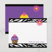 Carte De Correspondance Wild About Cupcakes Note Card (Devant / Derrière)