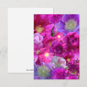 Carte De Correspondance Wild Rose Collage (Devant / Derrière)