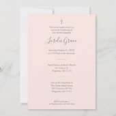 Carte De Correspondance Wildflowers Silver Effect Photo Naming Ceremony (Dos)