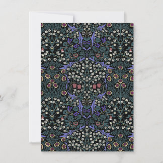 Carte De Correspondance William Morris Blackthorn botanique victorien