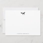 Carte De Correspondance Winter Fox Personalized Stationery Flat Note Card (Devant)